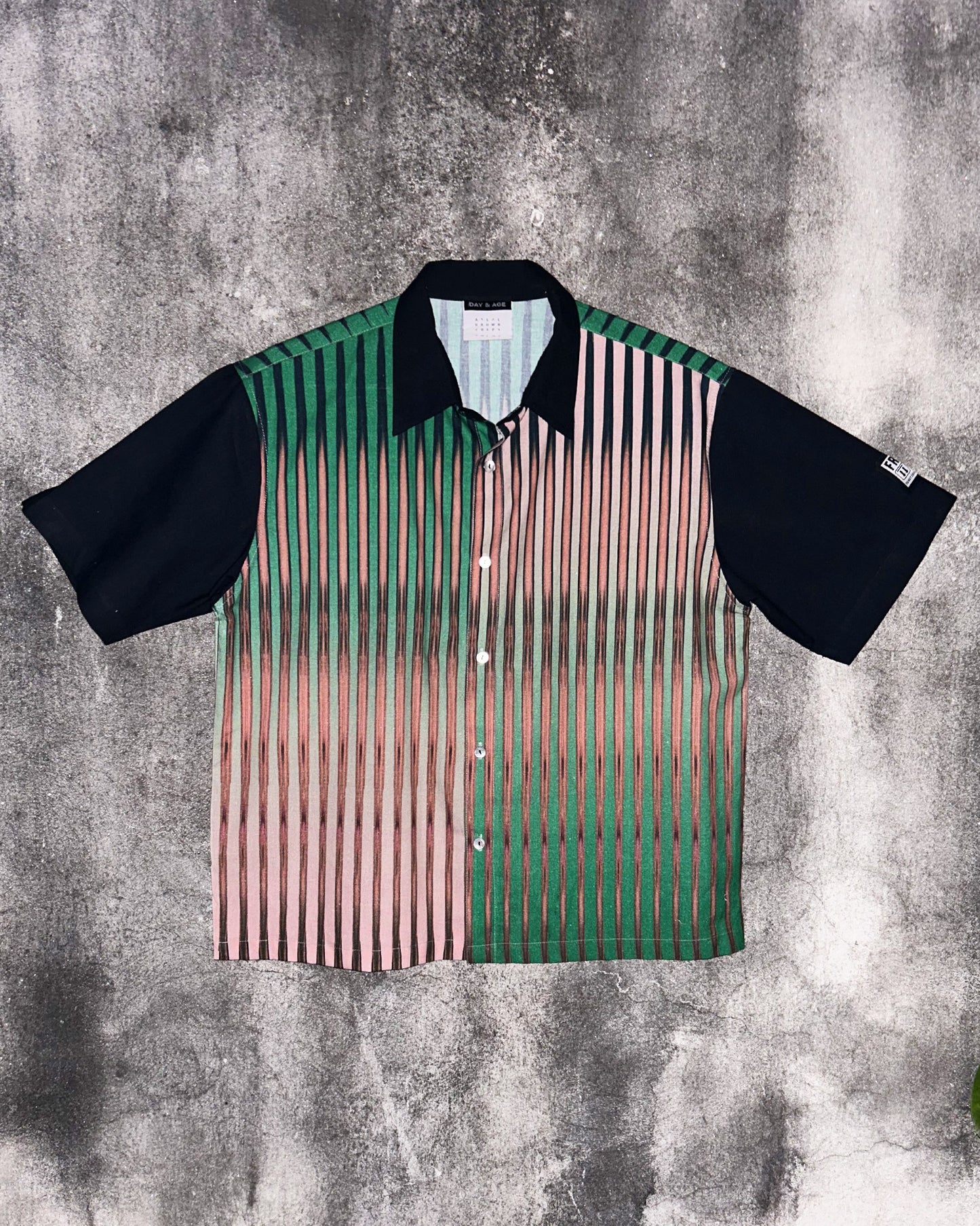 Between the Lines Digital Printed Green Shirt