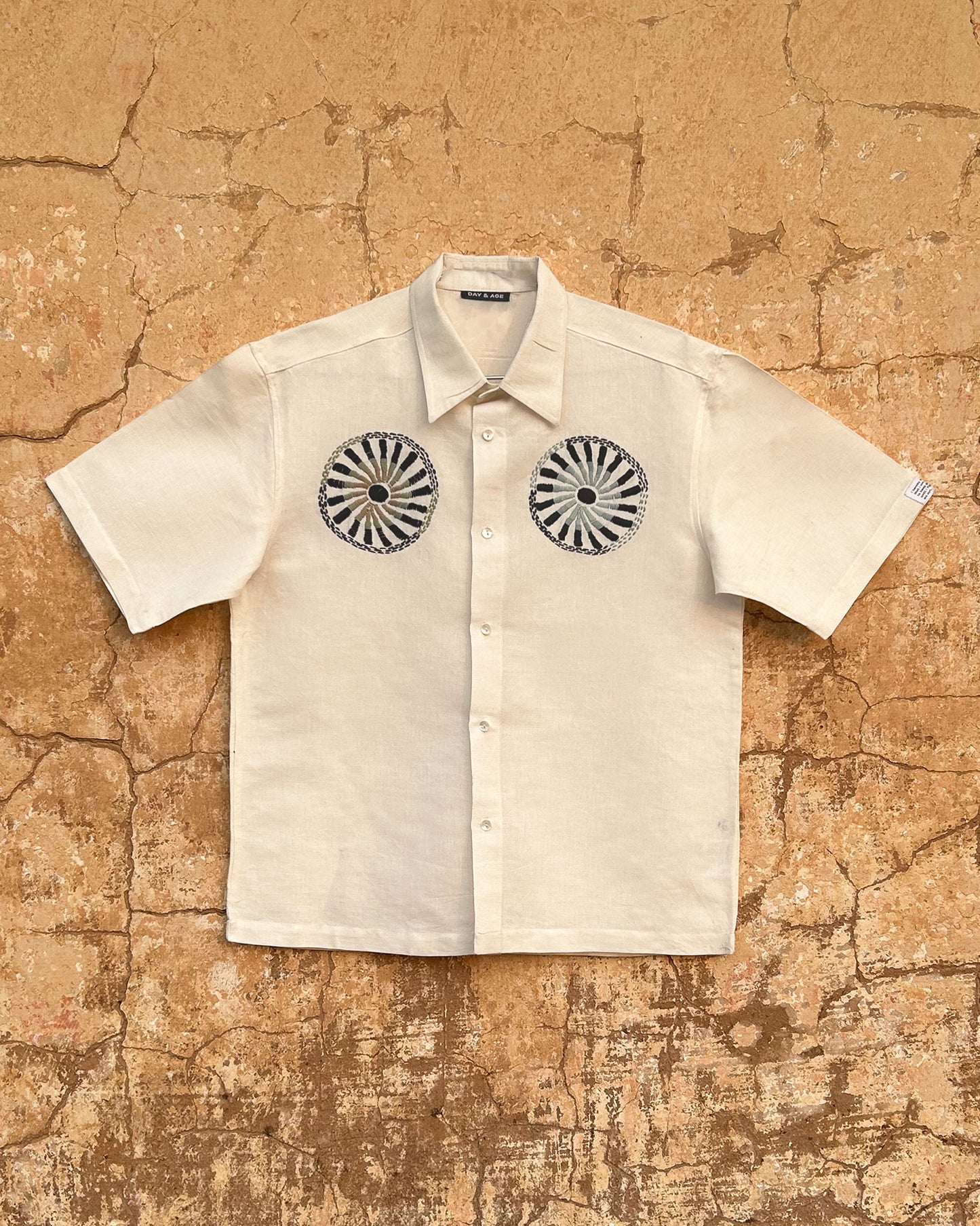 For the Record White Shirt with Hand Embroidery