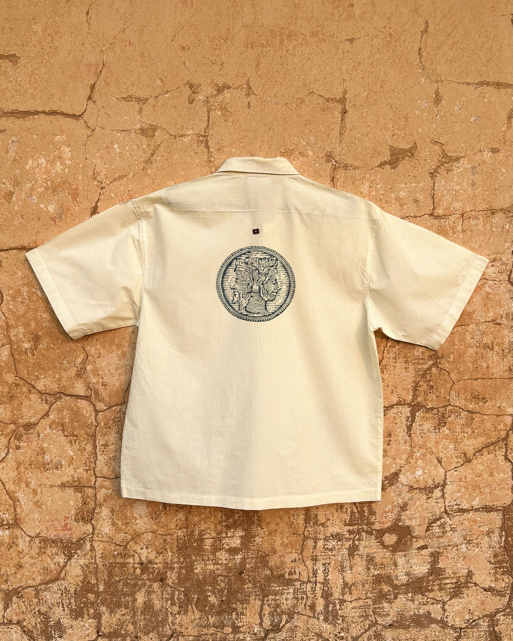 In Two Minds Shirt with Block Printed Motif Back