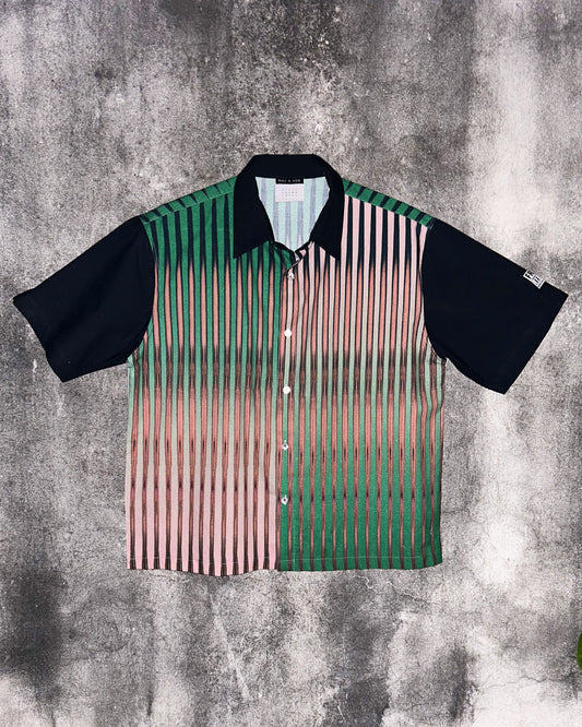 Between the Lines Digital Printed Green Shirt