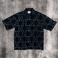 Real Illusion Black Shirt with Embroidered Surface